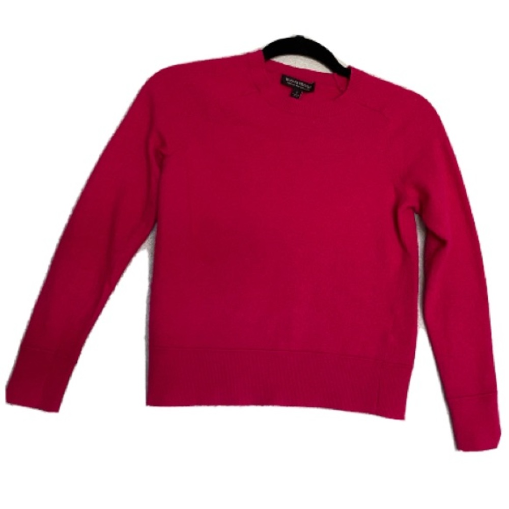 Banana Republic Womens Italian Merino Blend Crew Neck Pink Small Sweatshirt